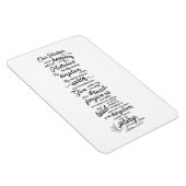 Magnet Flexible Matthieu 6:9-13 La Bible de prière du Seigneur Ver (Côté Droit)