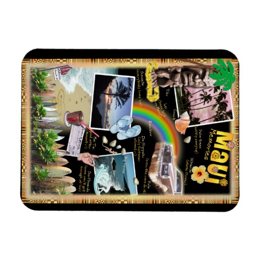 Magnet Flexible Maui souvenirs (Horizontal)