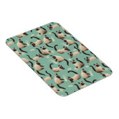 Magnet Flexible Mauvais chats siamois frapper des trucs (Côté Droit)