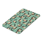 Magnet Flexible Mauvais chats siamois frapper des trucs (Côté Gauche)