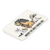 Magnet Flexible Max et les bêtes sauvages jouant (Côté Gauche)