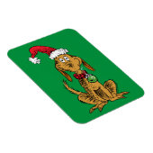 Magnet Flexible Max le chien avec un chapeau de Père Noël (Côté Droit)