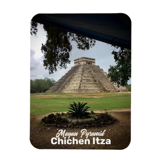 Magnet Flexible Mayan Pyramid CHICHEN ITZA Travel Souvenir (Vertical)