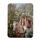 Magnet Flexible Maying, la reine Guinevere, vers 1900, par John Co (Vertical)