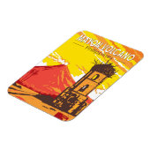 Magnet Flexible Mayon Volcano Cagsawa Ruines Philippines Travel Ar (Côté Gauche)