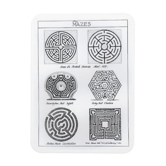 Magnet Flexible Mazes, c.1900 (gravure) (photo b/w) (Vertical)