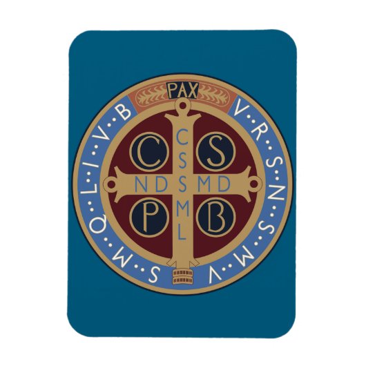 Magnet Flexible Médaille de saint Benoît (Vertical)