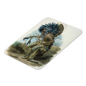 Magnet Flexible Médecin de la tribu Mandan en costume de (Côté Gauche)