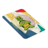 Magnet Flexible Méditation Mandala de la tortue luth (Côté Droit)