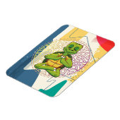 Magnet Flexible Méditation Mandala de la tortue luth (Côté Gauche)