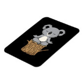Magnet Flexible Méditer Koala Lover femmes méditation Cadeau Yoga (Côté Gauche)