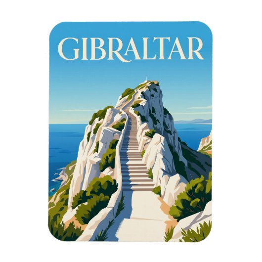 Magnet Flexible Mediterranean Steps Gibraltar (Vertical)