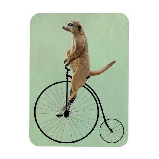 Magnet Flexible Meerkat sur Black Penny Farthing 2 (Vertical)