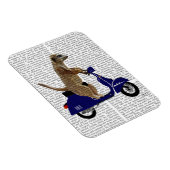 Magnet Flexible Meerkat sur Dark Blue Moped (Côté Droit)