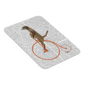 Magnet Flexible Meerkat sur Orange Penny Farthing (Côté Droit)