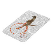 Magnet Flexible Meerkat sur Orange Penny Farthing (Côté Gauche)