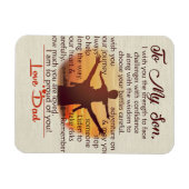 Magnet Flexible Meilleur Cadeau Pour Son | À mes citations Fils (Horizontal)