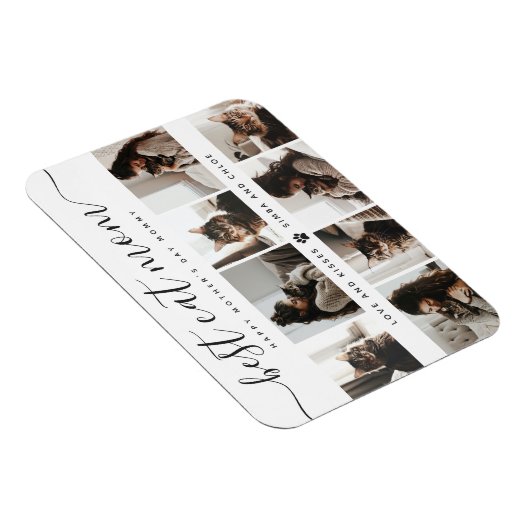 Magnet Flexible Meilleur Chat Maman : Custom Mother's Day Photo de (Côté Droit)
