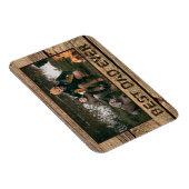 Magnet Flexible MEILLEUR DAD JAMAIS Rustique Photo Bois (Côté Droit)