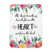 Magnet Flexible Meilleur enseignant Appréciation devis cadeau Merc (Vertical)