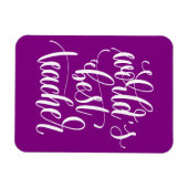 Magnet Flexible Meilleur enseignant du monde (Horizontal)