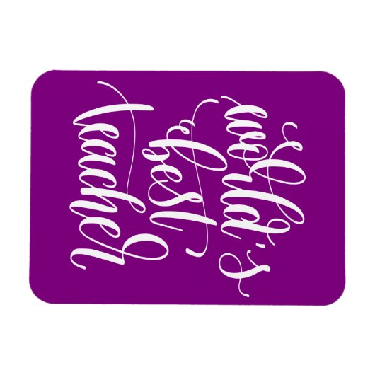 Magnet Flexible Meilleur enseignant du monde (Horizontal)