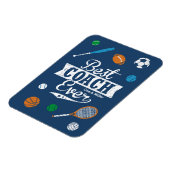 Magnet Flexible Meilleur entraîneur jamais avec nom et équipement  (Côté Gauche)