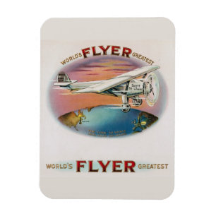 Magnet Flexible Meilleur Flyer Vintage Spirit of St. Louis au mond