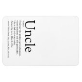 Magnet Flexible Meilleur jamais Oncle Funcle Définition Fun (Horizontal)
