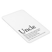 Magnet Flexible Meilleur jamais Oncle Funcle Définition Fun (Côté Droit)