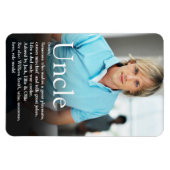 Magnet Flexible Meilleur Oncle du Monde, Définition de Tonton Fun  (Horizontal)