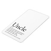 Magnet Flexible Meilleur Oncle Funcle de tous les temps Définition (Côté Gauche)