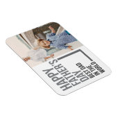 Magnet Flexible Meilleur papa à la Fête des pères mondiale | Magne (Côté Droit)