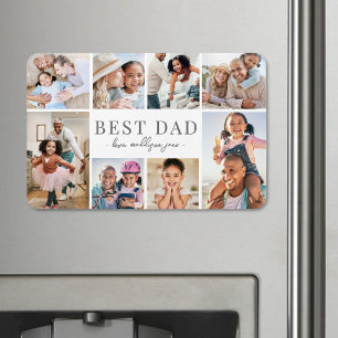 Magnet Flexible Meilleur Papa Collage de Photos