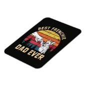 Magnet Flexible Meilleur papa Frenchie Rétro (Côté Gauche)