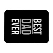 Magnet Flexible Meilleur papa jamais | Bleu moderne (Horizontal)