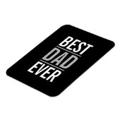 Magnet Flexible Meilleur papa jamais | Bleu moderne (Côté Gauche)