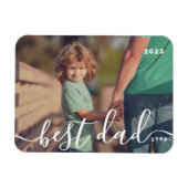 Magnet Flexible Meilleur Papa Jamais Moderne Simple Jouer Script P (Horizontal)
