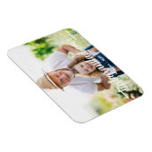 Magnet Flexible Meilleur Papy de Tous les Temps Texte Photo (Côté Droit)