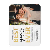 Magnet Flexible Meilleure année jamais | Bonne année photo (Vertical)