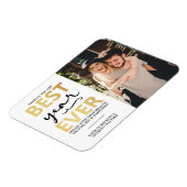 Magnet Flexible Meilleure année jamais | Bonne année photo (Côté Gauche)