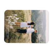 Magnet Flexible Meilleure combinaison moderne script photo (Horizontal)