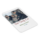 Magnet Flexible Meilleure famille jamais ajouter nom de famille im (Côté Droit)