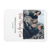 Magnet Flexible Meilleure famille jamais ajouter nom de famille im (Horizontal)