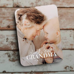 Magnet Flexible Meilleure grand-mère du monde depuis 20XX Photo si<br><div class="desc">Ce design simple et moderne est composé d'une typographie serif et cursive et d'ajouter une photo personnalisée</div>