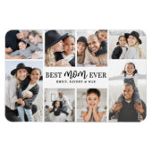 Magnet Flexible Meilleure Maman Collage de Photos (Horizontal)