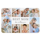 Magnet Flexible Meilleure Maman Collage de Photos (Horizontal)