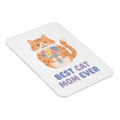 Magnet Flexible Meilleure Maman de Chat Tabby Chat Graphique (Côté Droit)