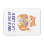 Magnet Flexible Meilleure Maman de Chat Tabby Chat Graphique (Horizontal)
