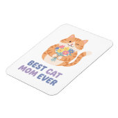 Magnet Flexible Meilleure Maman de Chat Tabby Chat Graphique (Côté Gauche)